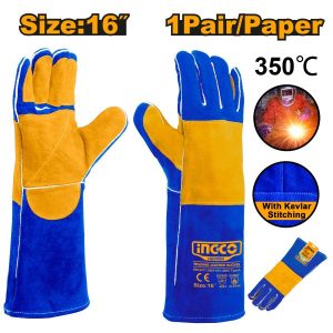 Guantes Cuero para Soldar Ingco HGVW04